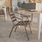 Flash Furniture Lila Bronze Metal Restaurant Stack Chair with Metal Slats TLH-017C-BZ-GG - alternate 2